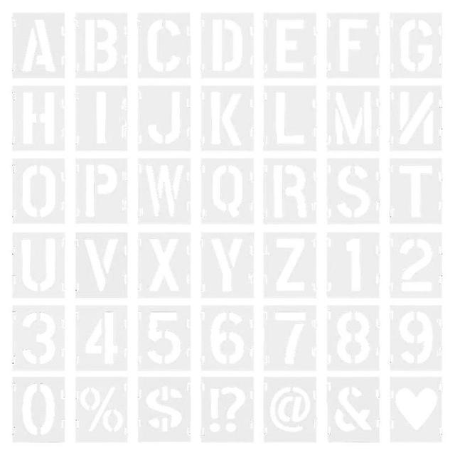 42pcs Letter Stencils for Painting On Wood Large Spray Paint Stencil  Stencils Reusable Templates for Art Metal Fabric Wood - AliExpress